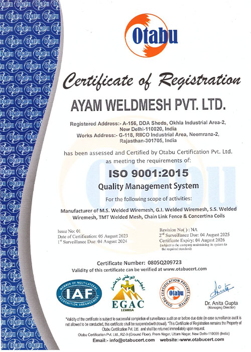 ISO Certificate